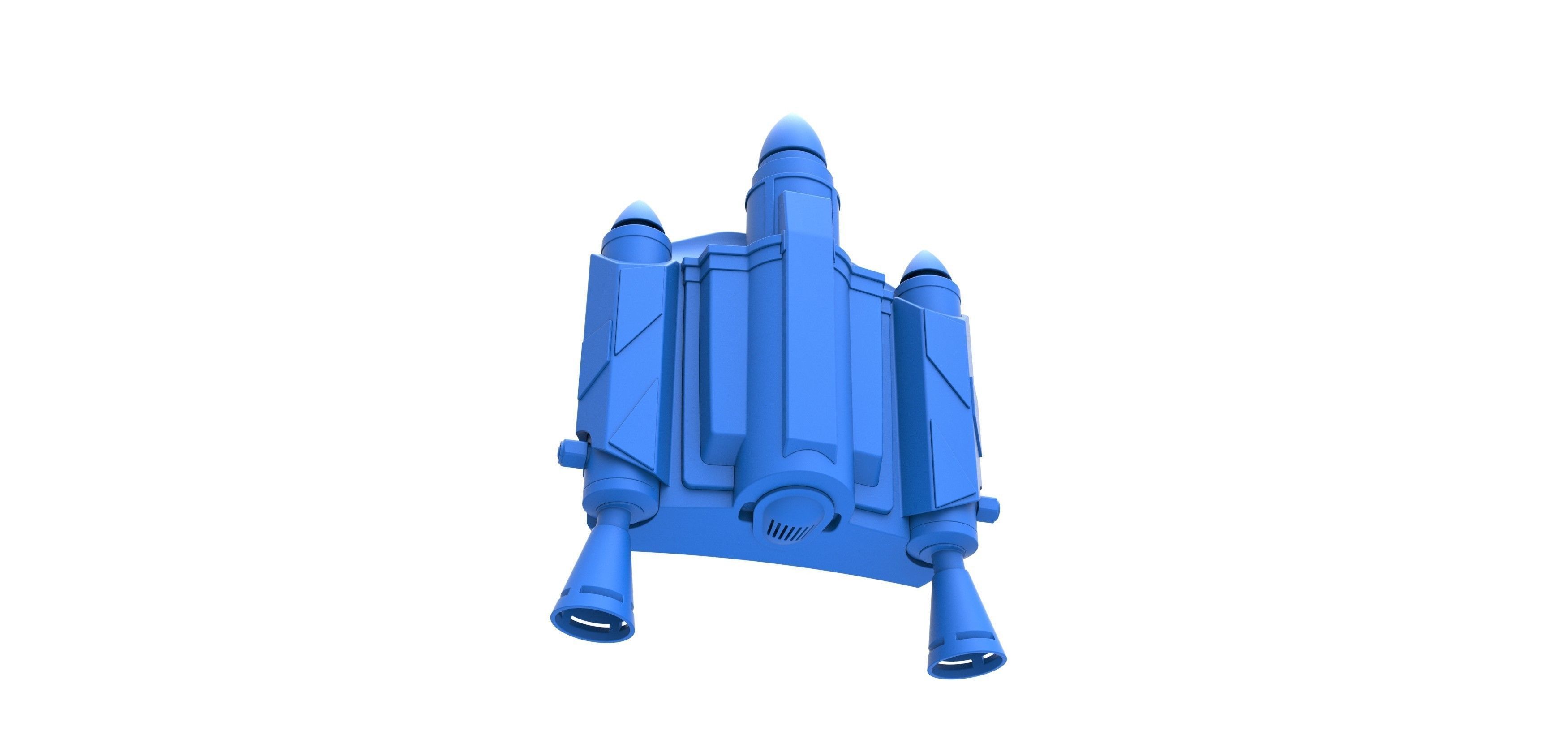 Jango Fett Jetpack from Star Wars Attack of the Clones 2002 3D print model_14