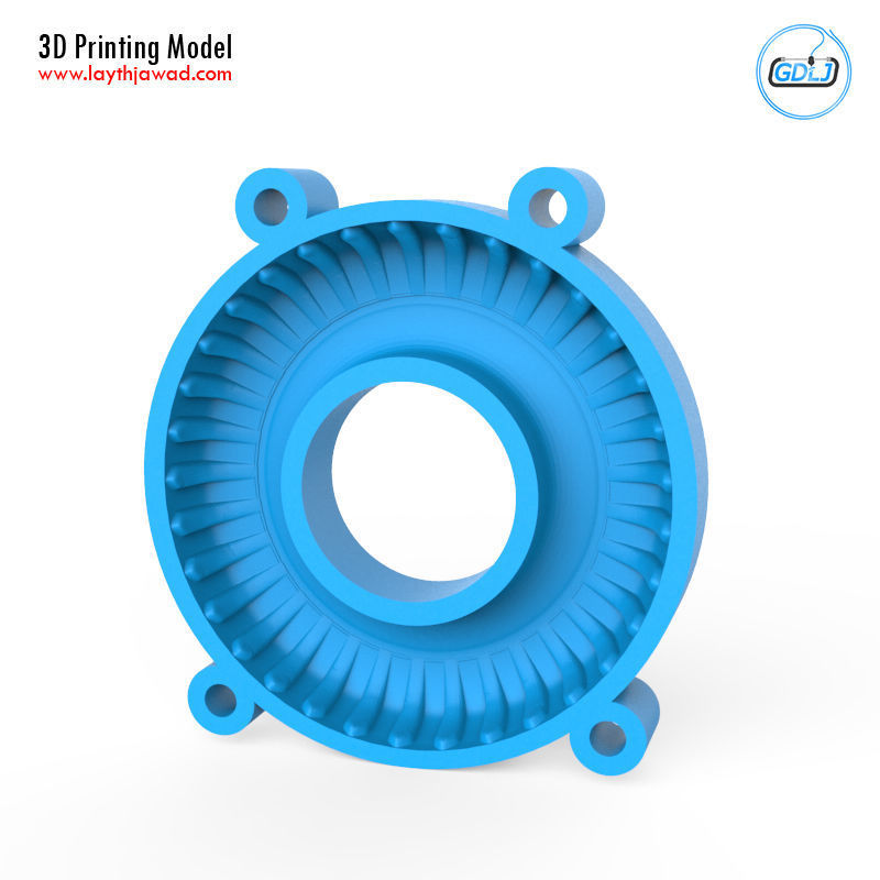 Truck Tire Mold With Wheel 3D print model_7