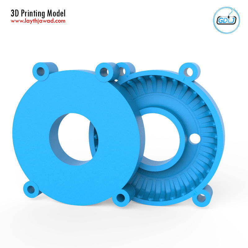 Truck Tire Mold With Wheel 3D print model_8
