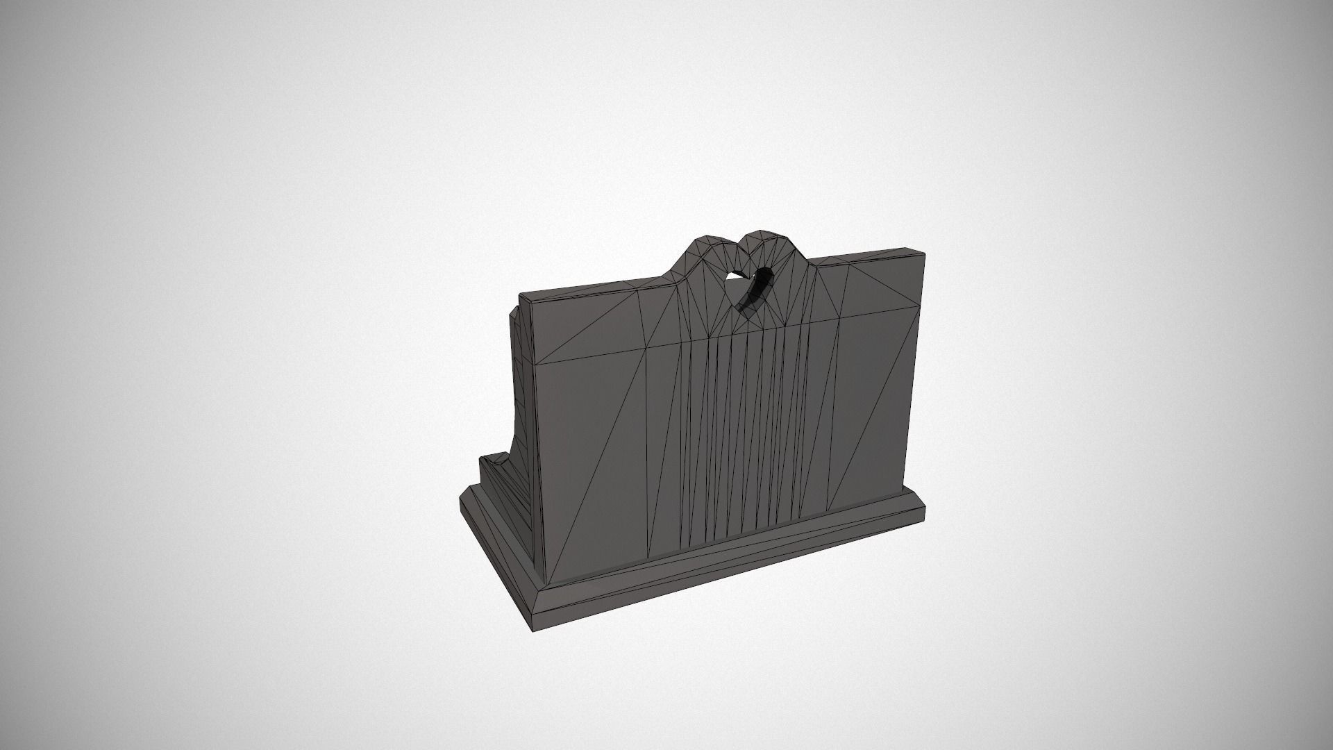 Light Blue Perpetual Wooden Block Calendar Low-poly 3D model_20