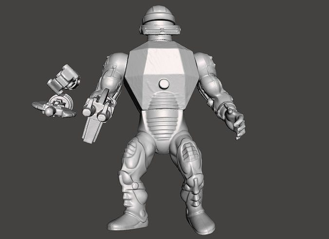 ROBOTO MOTU VINTAGE ACTION FIGURE COMPLETE 3D print model