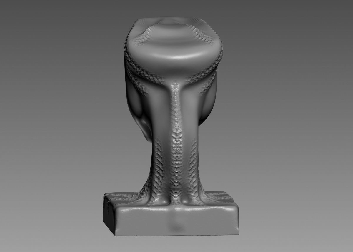 Modern concept head sculpture 3d print model 3D print model_23