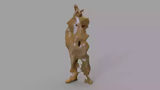 Character wooden sculpture