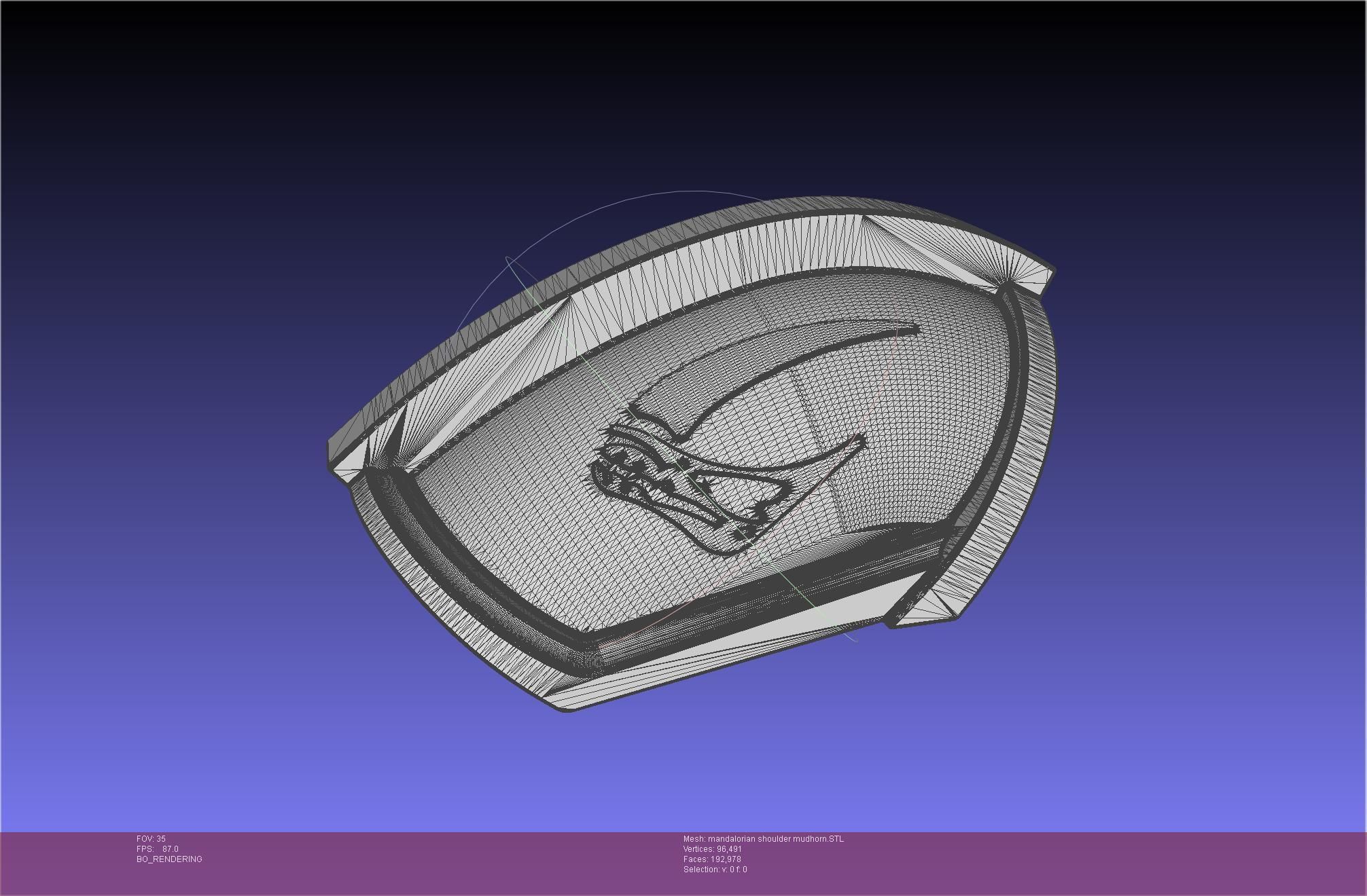 Mandalorian Beskar Shoulder Mudhorn Signet And Final Version 3D print model_77