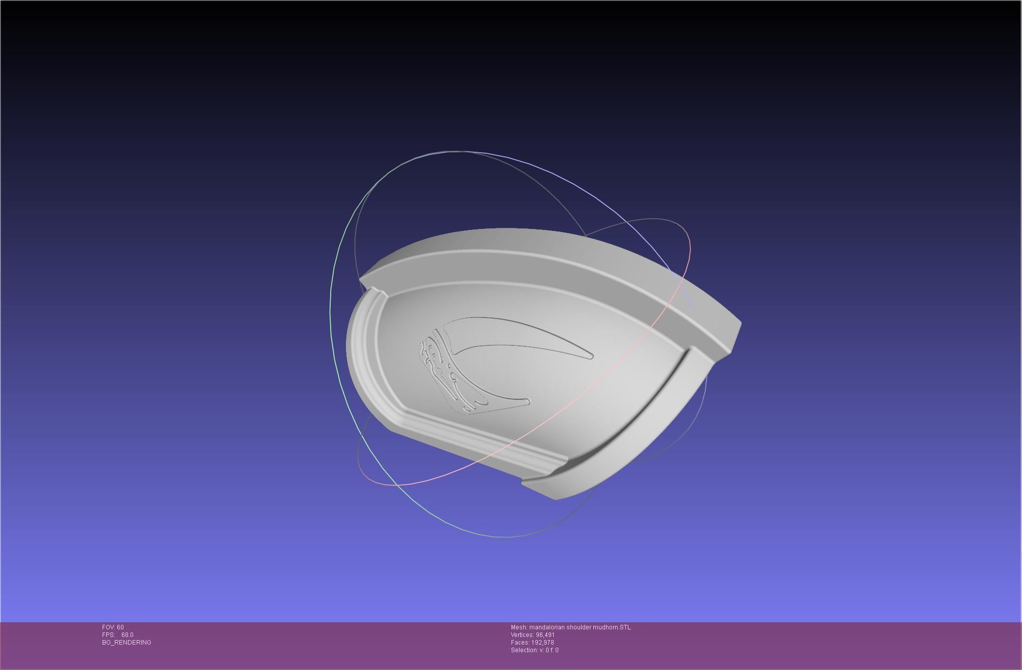 Mandalorian Beskar Shoulder Mudhorn Signet And Final Version 3D print model_20