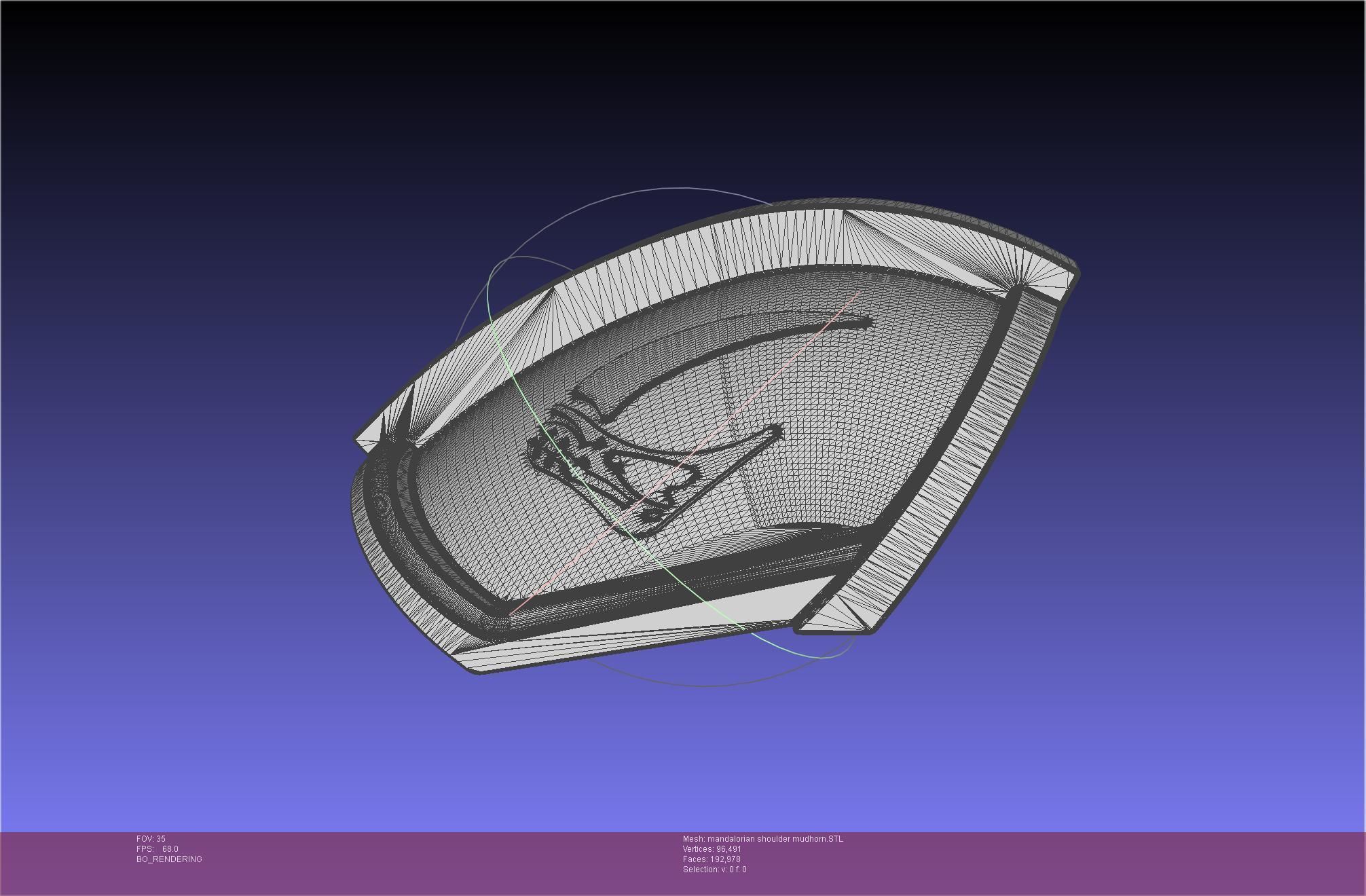 Mandalorian Beskar Shoulder Mudhorn Signet And Final Version 3D print model_79