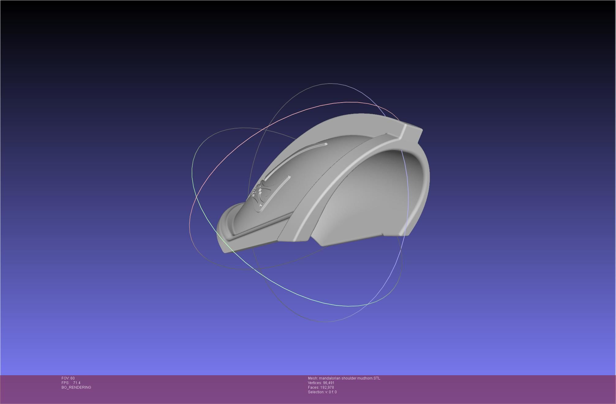 Mandalorian Beskar Shoulder Mudhorn Signet And Final Version 3D print model_24