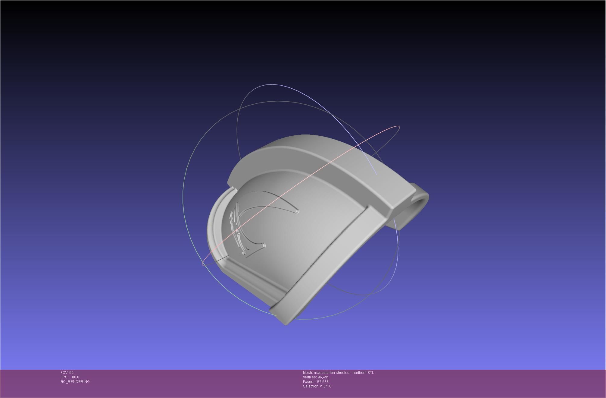 Mandalorian Beskar Shoulder Mudhorn Signet And Final Version 3D print model_137