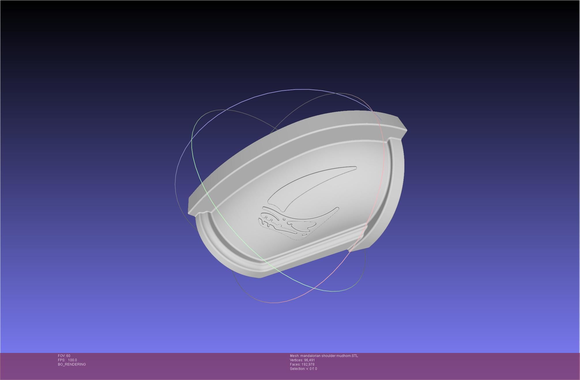 Mandalorian Beskar Shoulder Mudhorn Signet And Final Version 3D print model_9