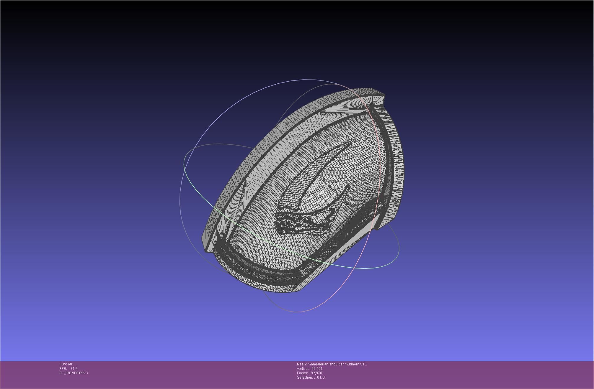 Mandalorian Beskar Shoulder Mudhorn Signet And Final Version 3D print model_60