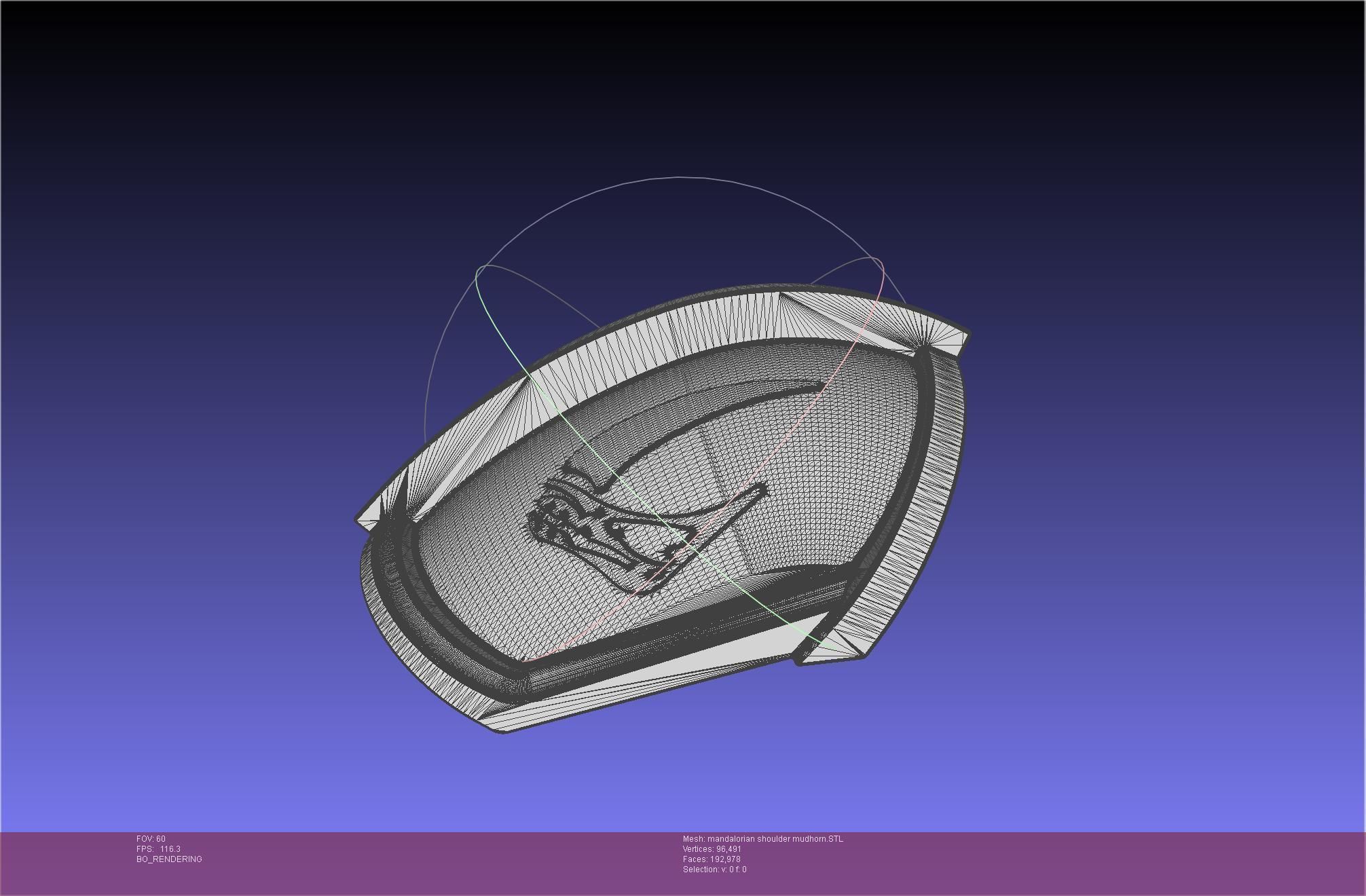Mandalorian Beskar Shoulder Mudhorn Signet And Final Version 3D print model_133