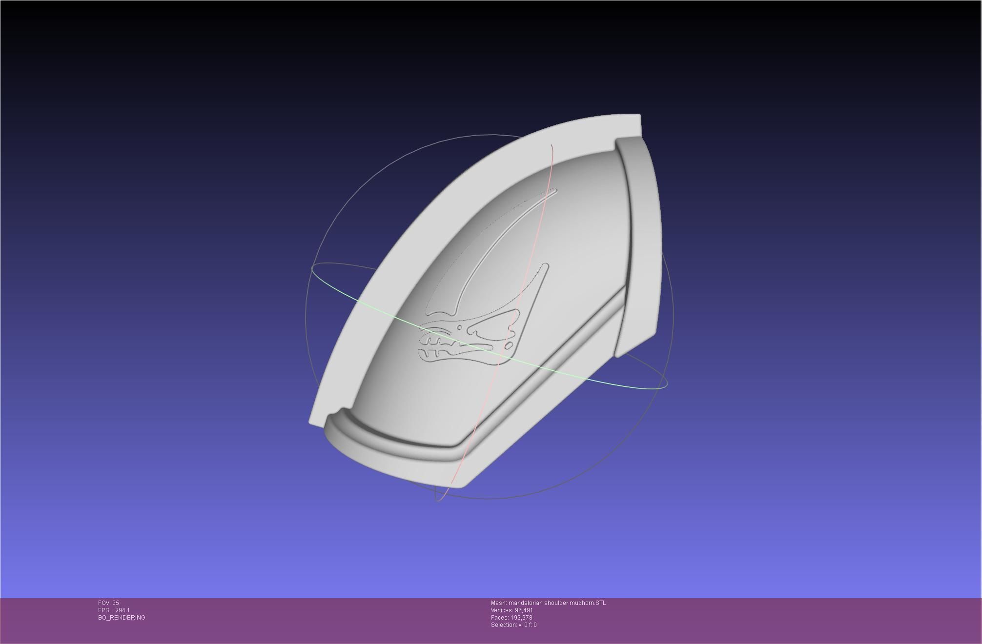 Mandalorian Beskar Shoulder Mudhorn Signet And Final Version 3D print model_103