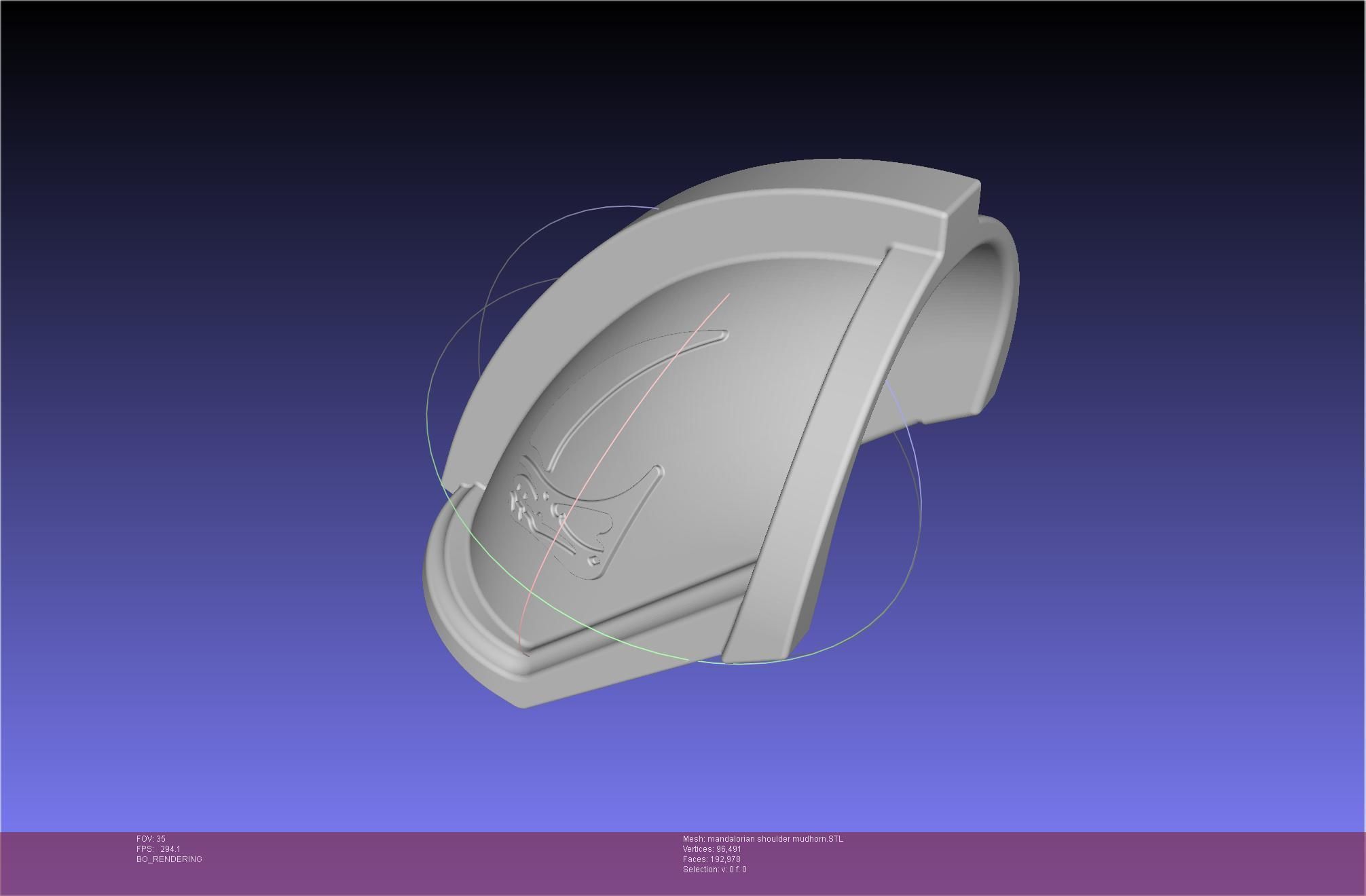Mandalorian Beskar Shoulder Mudhorn Signet And Final Version 3D print model_97
