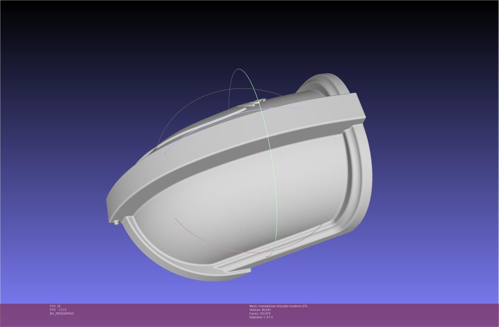 Mandalorian Beskar Shoulder Mudhorn Signet And Final Version 3D print model_93