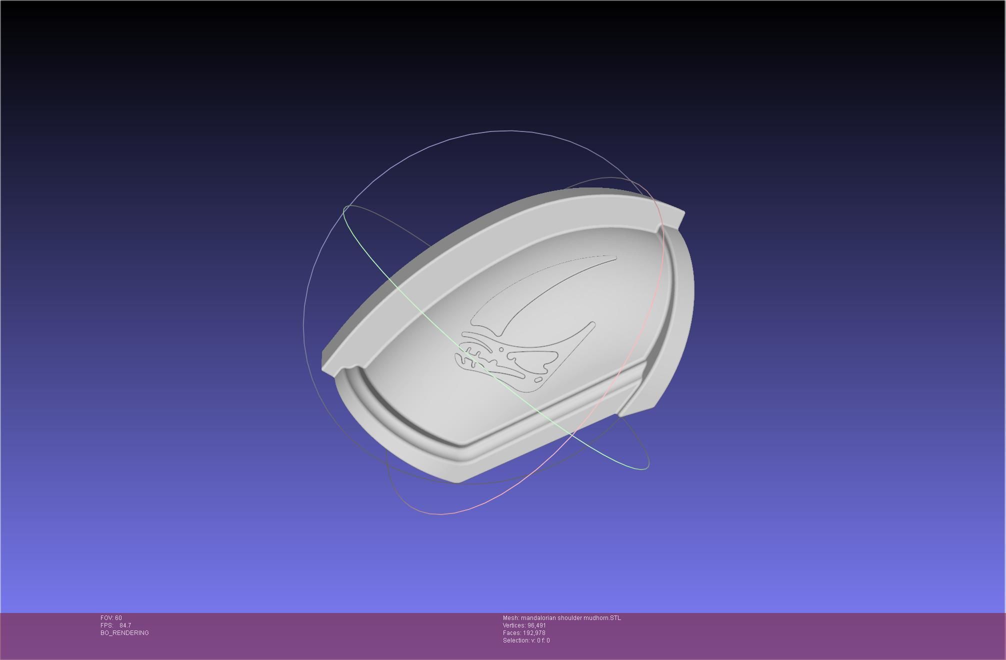 Mandalorian Beskar Shoulder Mudhorn Signet And Final Version 3D print model_5