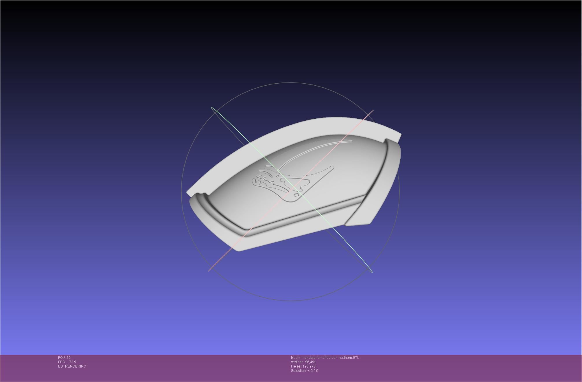 Mandalorian Beskar Shoulder Mudhorn Signet And Final Version 3D print model_43