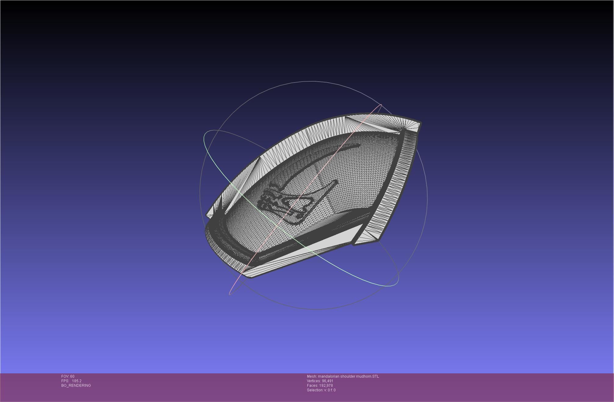 Mandalorian Beskar Shoulder Mudhorn Signet And Final Version 3D print model_54