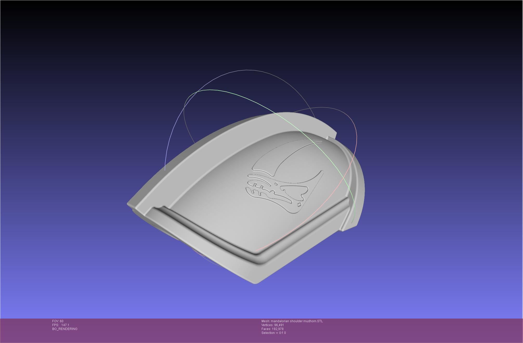 Mandalorian Beskar Shoulder Mudhorn Signet And Final Version 3D print model_141