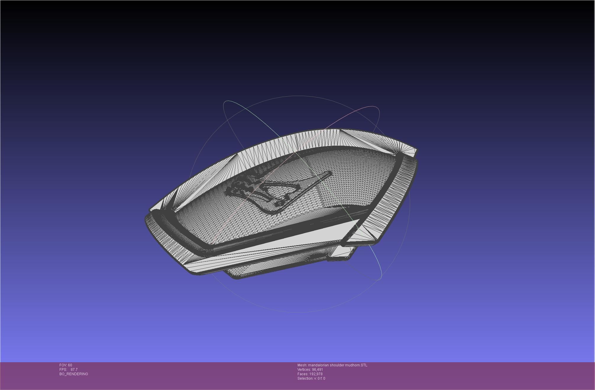 Mandalorian Beskar Shoulder Mudhorn Signet And Final Version 3D print model_134
