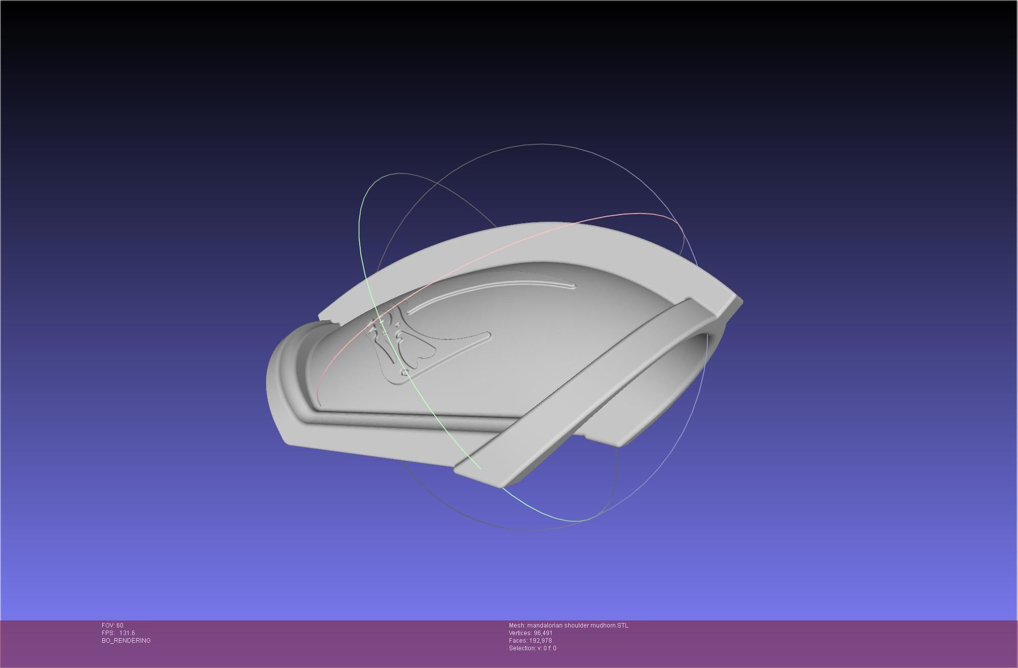 Mandalorian Beskar Shoulder Mudhorn Signet And Final Version 3D print model_139