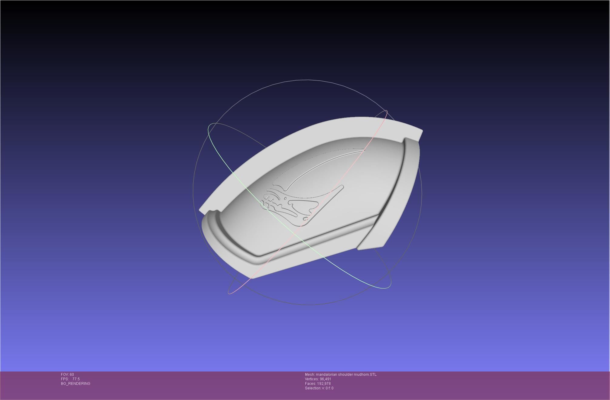 Mandalorian Beskar Shoulder Mudhorn Signet And Final Version 3D print model_8