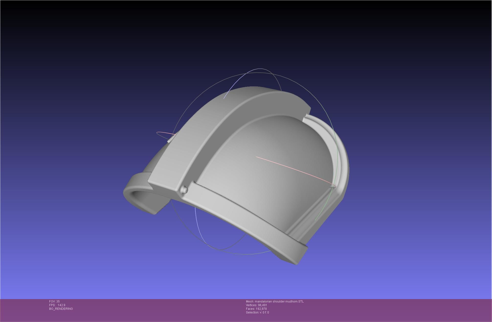Mandalorian Beskar Shoulder Mudhorn Signet And Final Version 3D print model_94