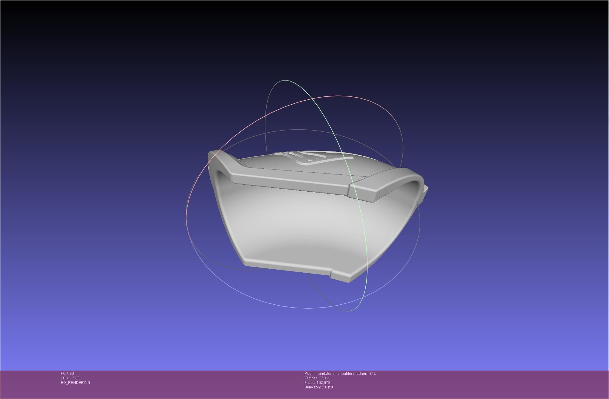 Mandalorian Beskar Shoulder Mudhorn Signet And Final Version 3D print model_17