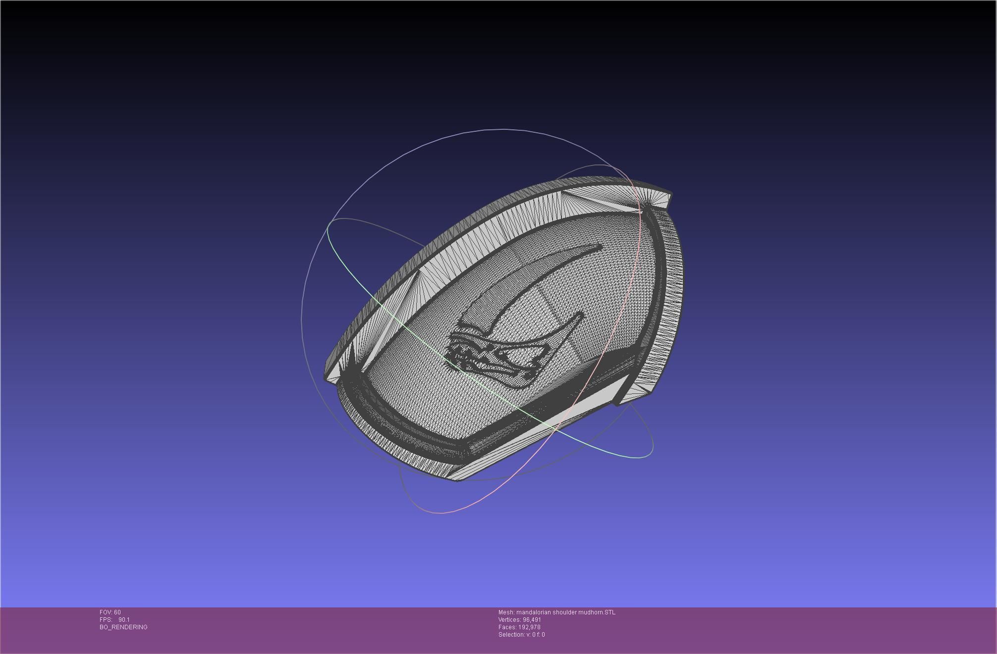 Mandalorian Beskar Shoulder Mudhorn Signet And Final Version 3D print model_46