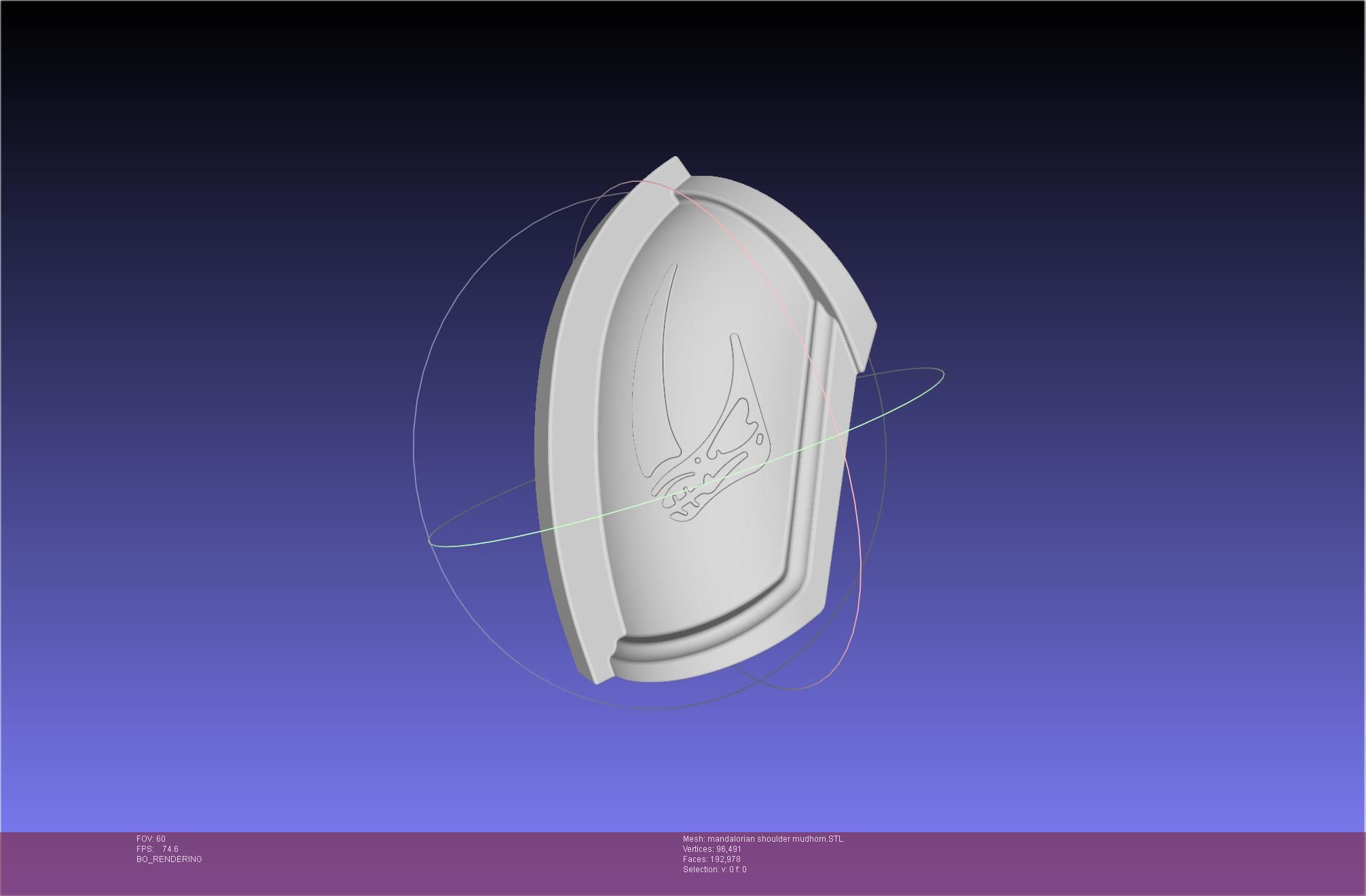 Mandalorian Beskar Shoulder Mudhorn Signet And Final Version 3D print model_29