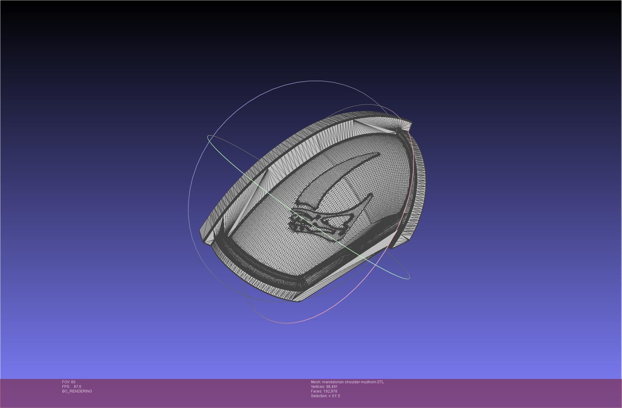 Mandalorian Beskar Shoulder Mudhorn Signet And Final Version 3D print model_48
