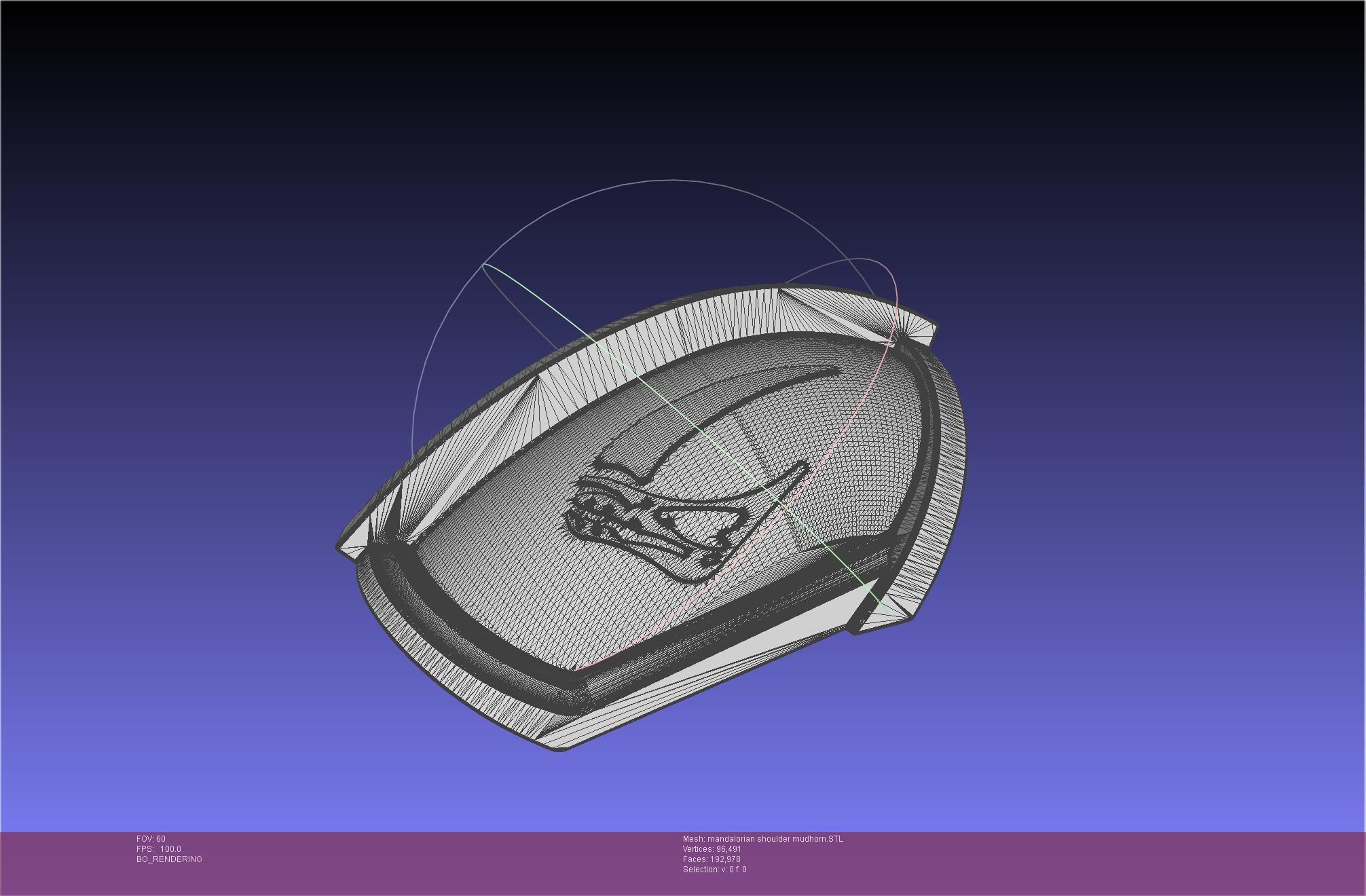 Mandalorian Beskar Shoulder Mudhorn Signet And Final Version 3D print model_132