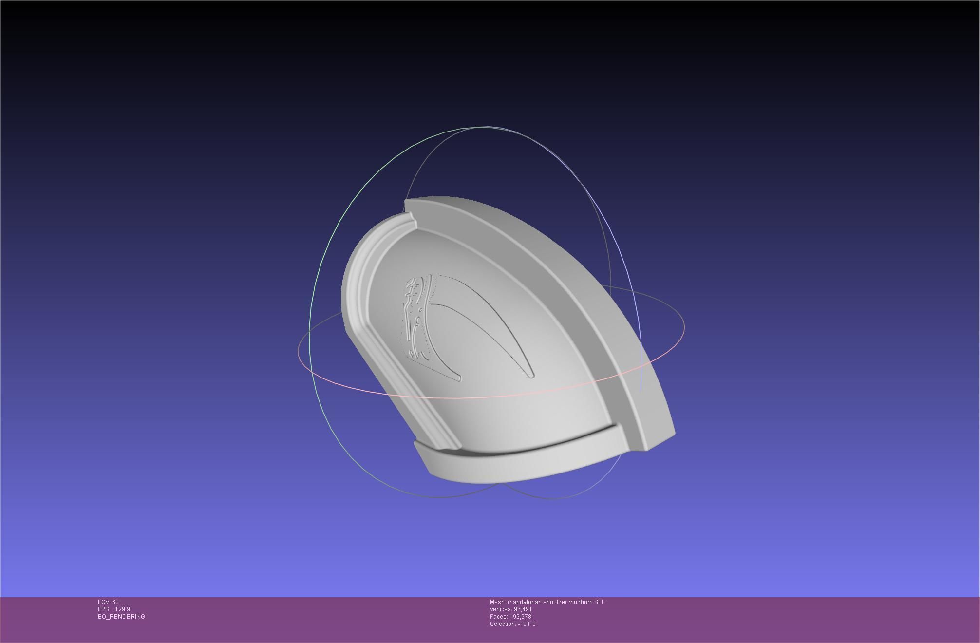 Mandalorian Beskar Shoulder Mudhorn Signet And Final Version 3D print model_39