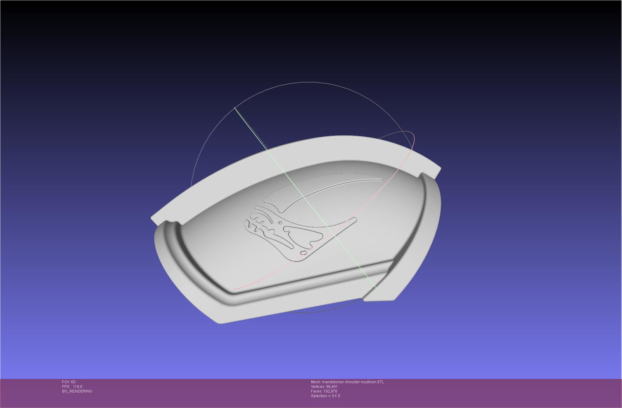 Mandalorian Beskar Shoulder Mudhorn Signet And Final Version 3D print model_140