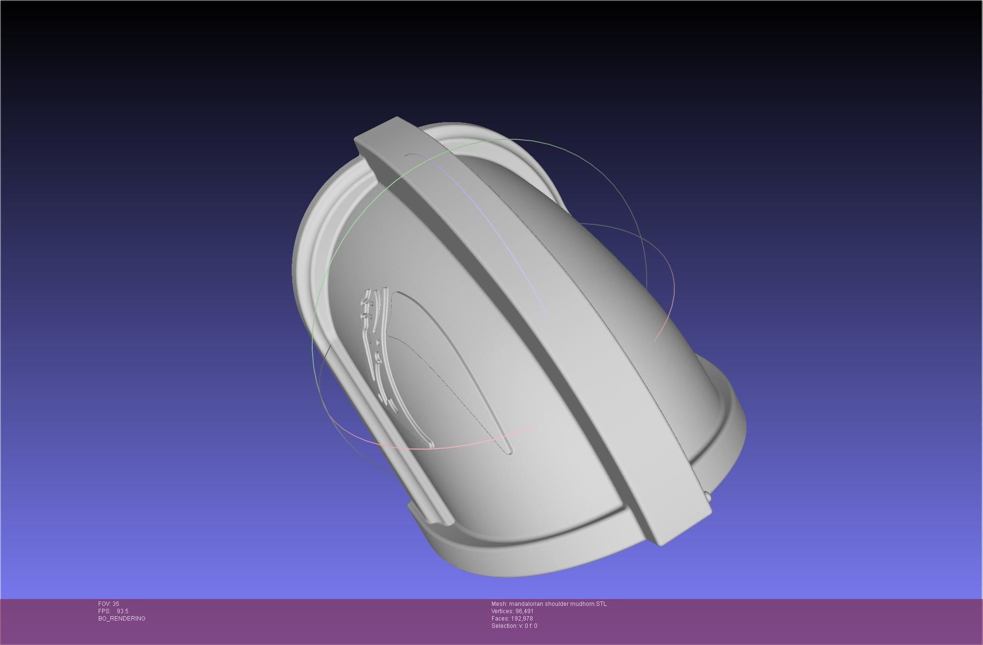 Mandalorian Beskar Shoulder Mudhorn Signet And Final Version 3D print model_89