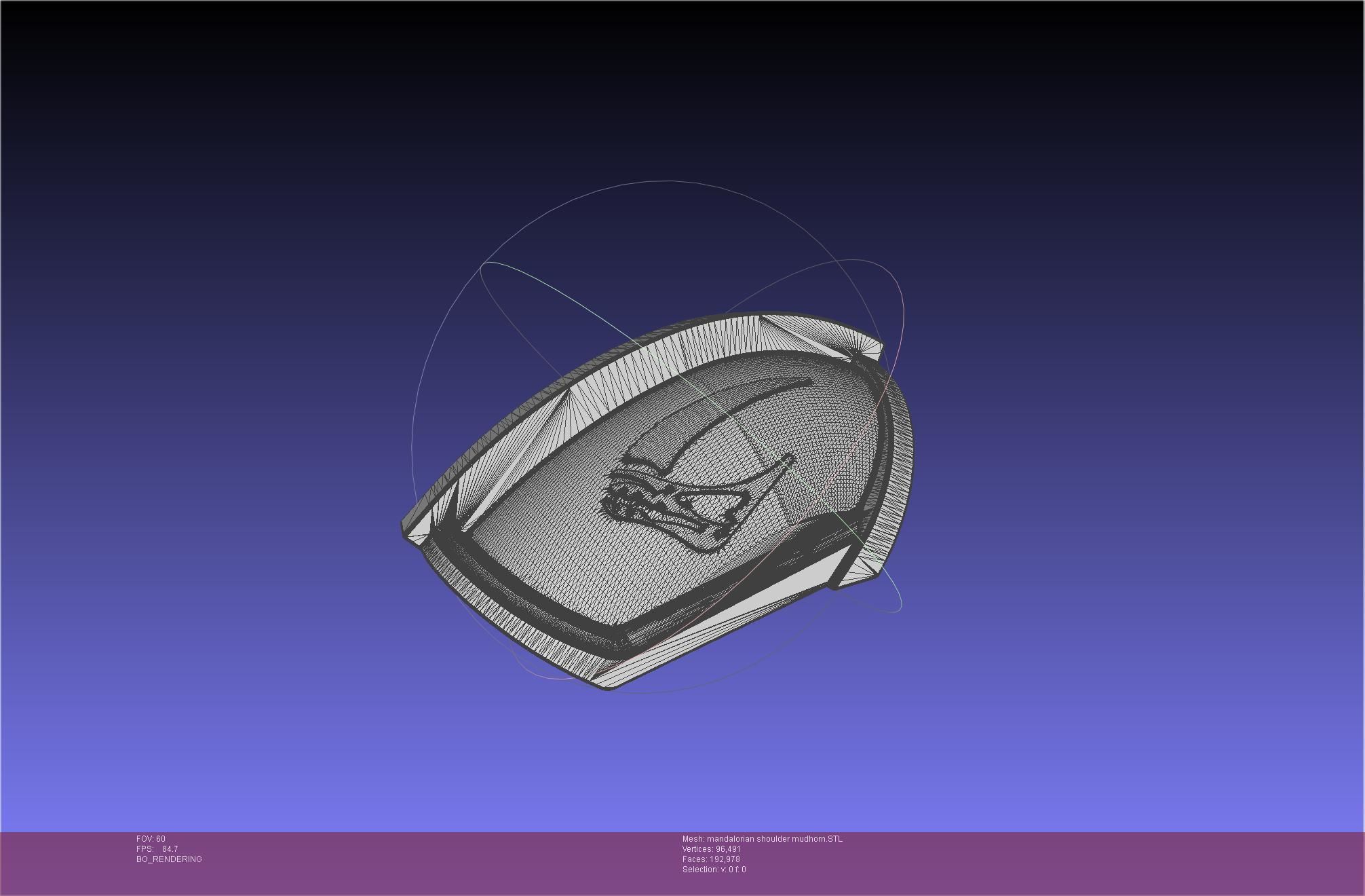 Mandalorian Beskar Shoulder Mudhorn Signet And Final Version 3D print model_131