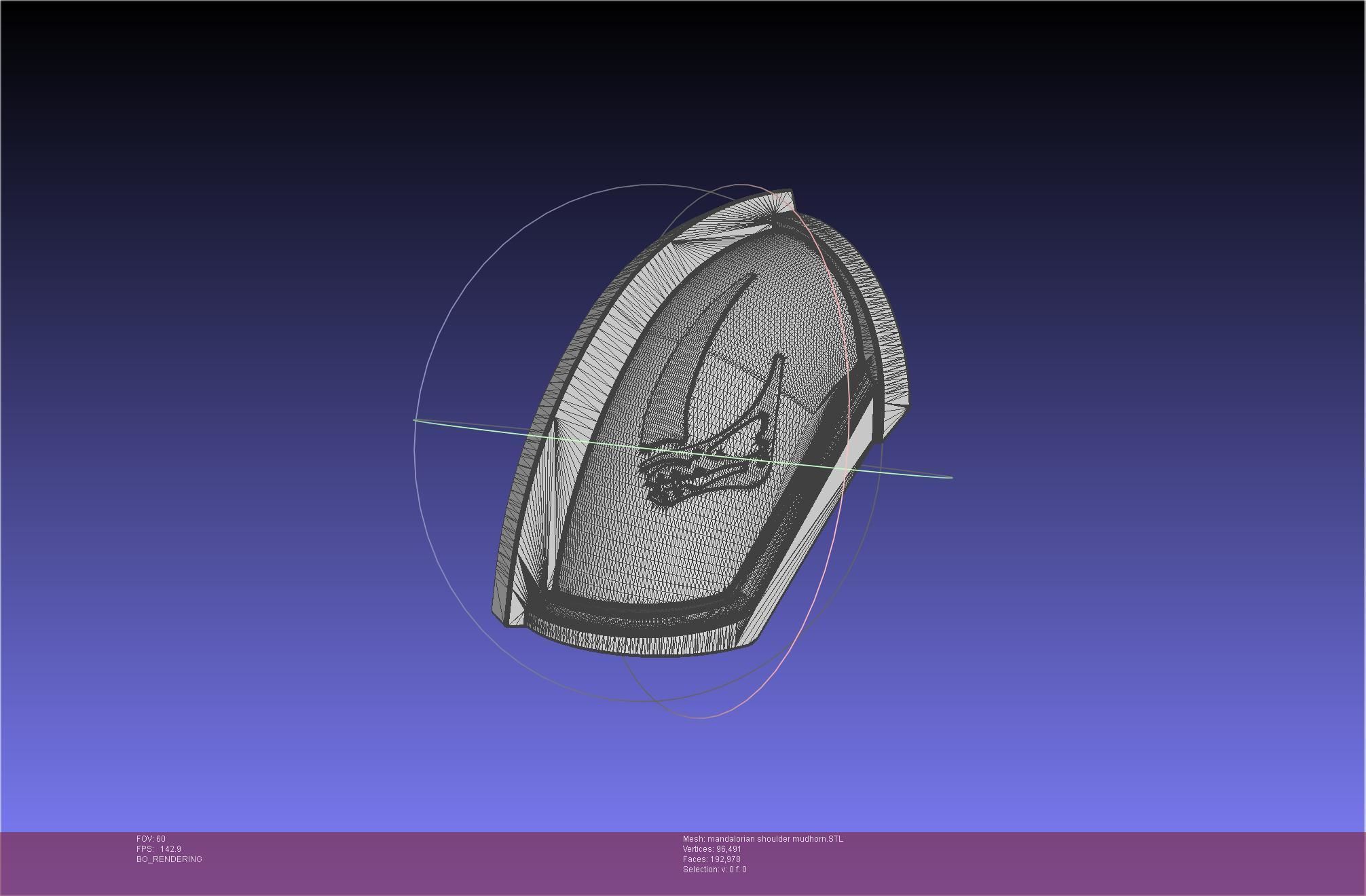 Mandalorian Beskar Shoulder Mudhorn Signet And Final Version 3D print model_59