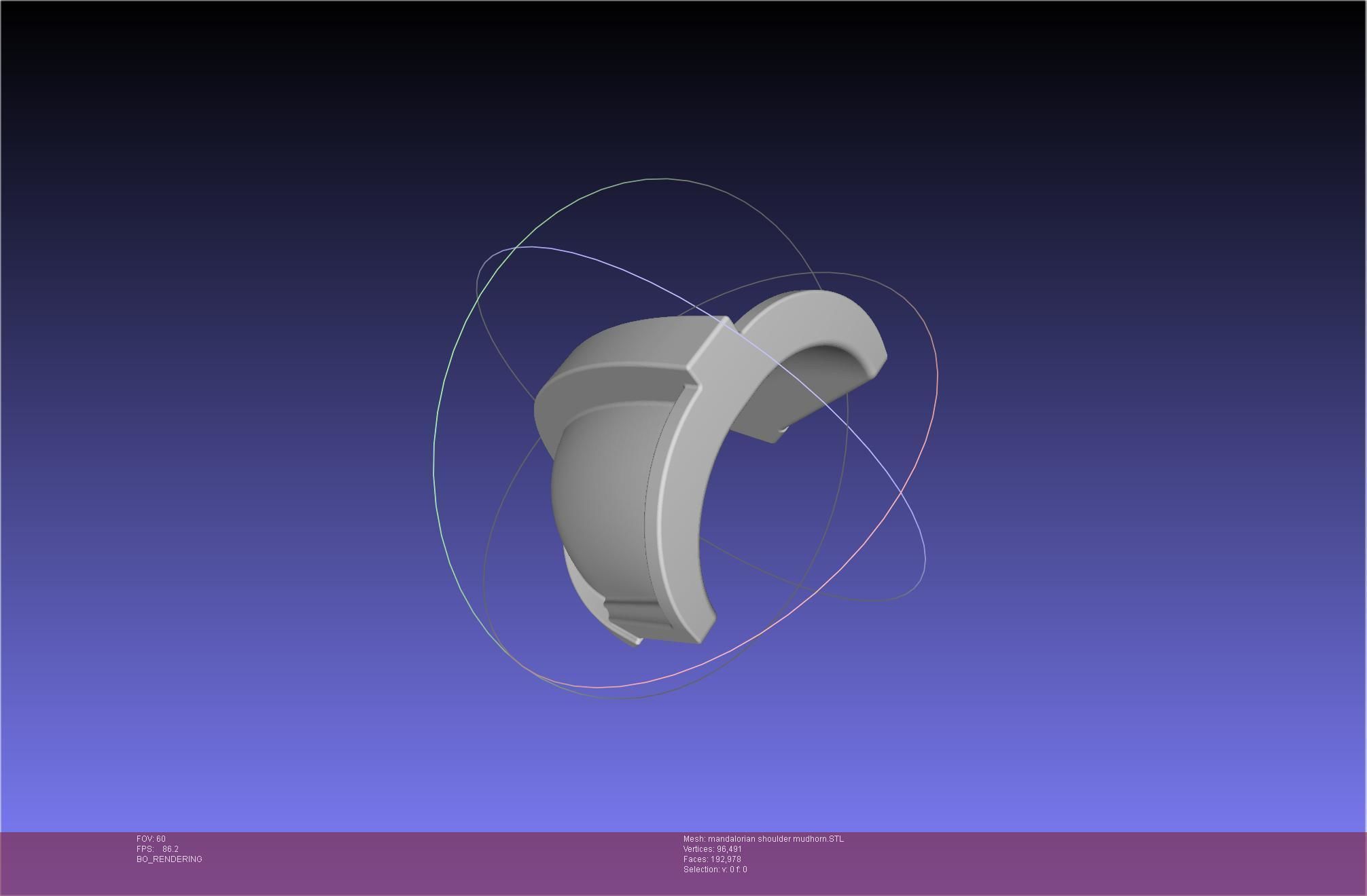 Mandalorian Beskar Shoulder Mudhorn Signet And Final Version 3D print model_34