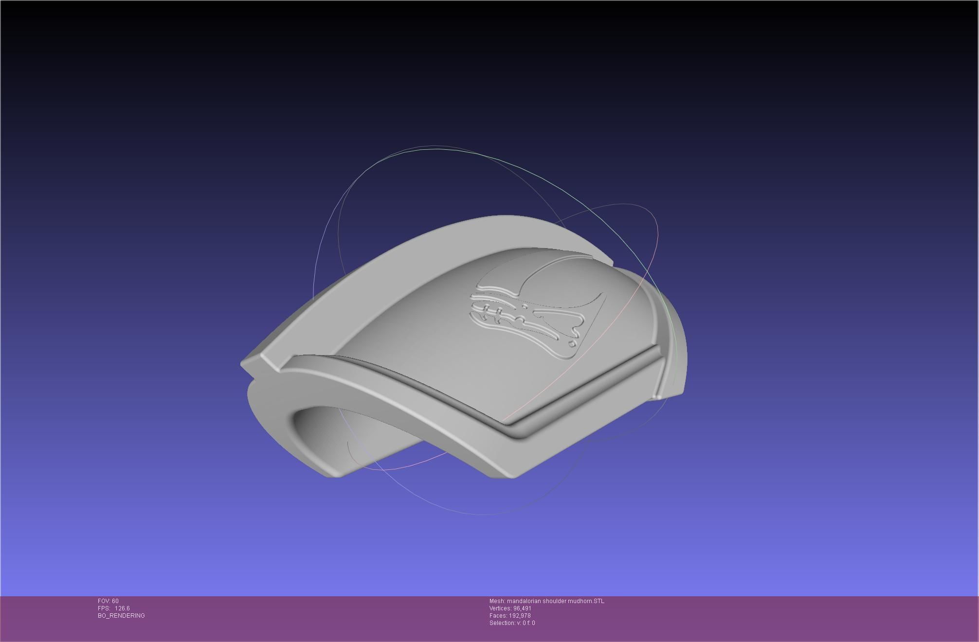 Mandalorian Beskar Shoulder Mudhorn Signet And Final Version 3D print model_142