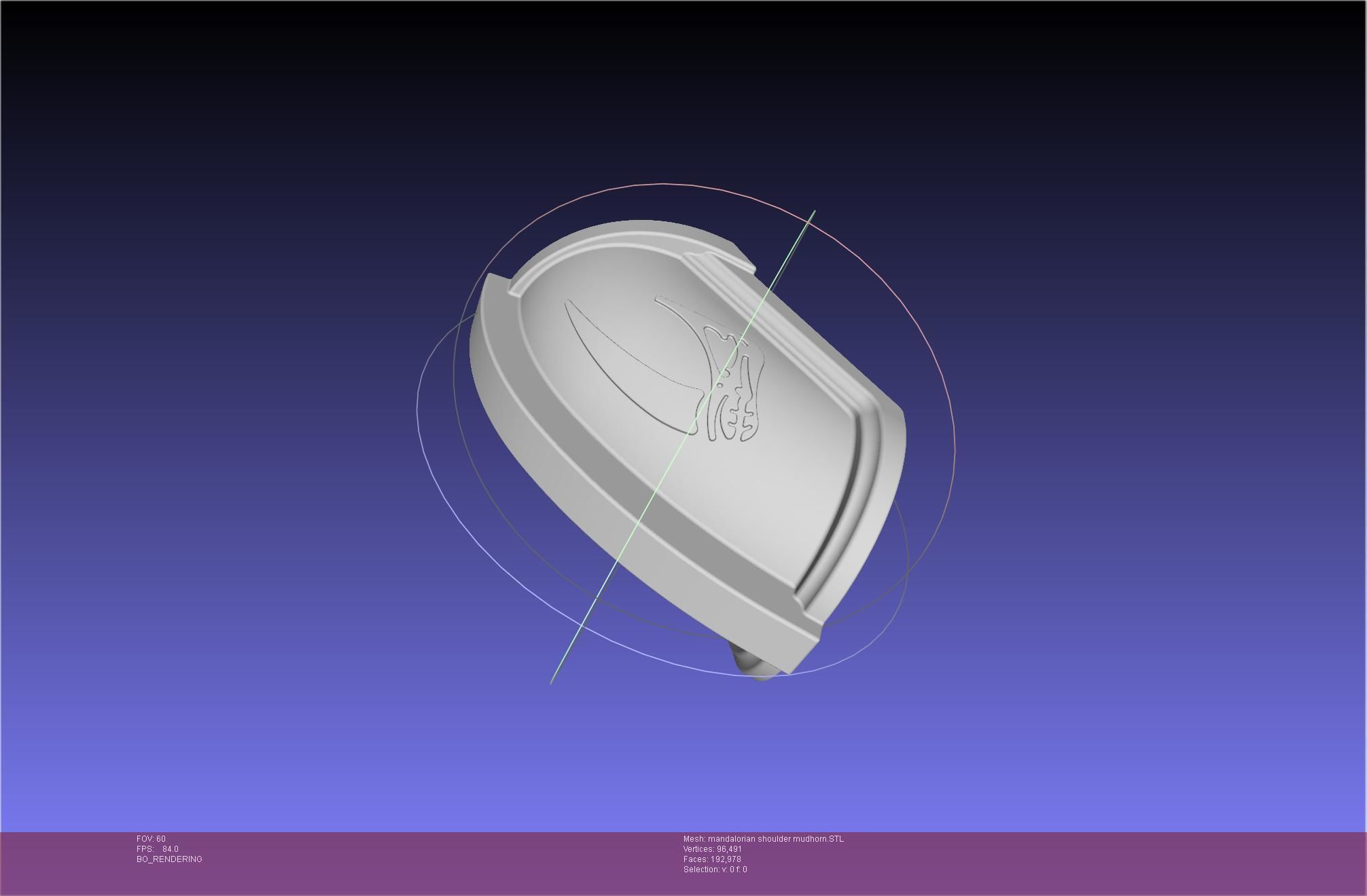 Mandalorian Beskar Shoulder Mudhorn Signet And Final Version 3D print model_33
