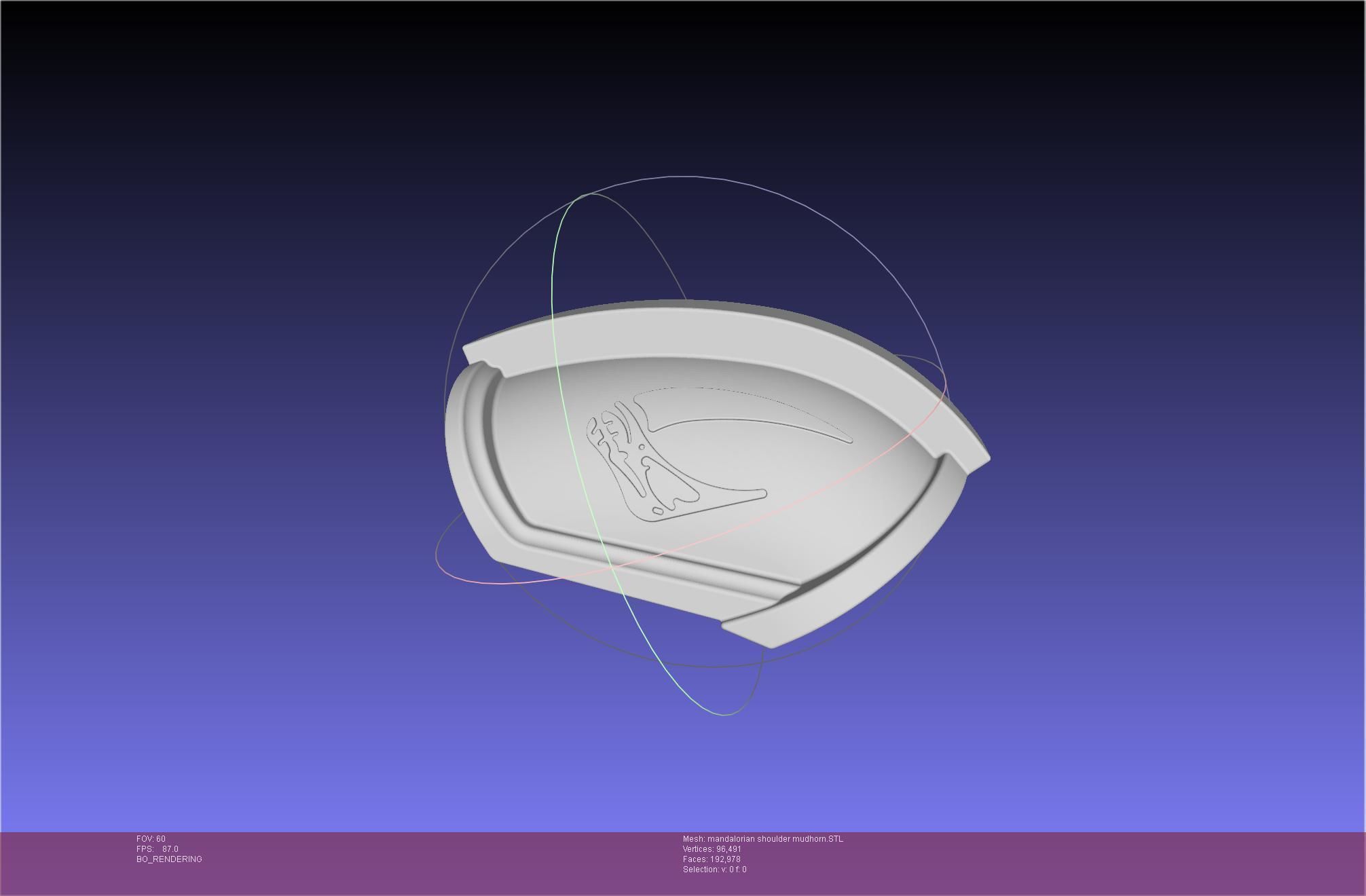 Mandalorian Beskar Shoulder Mudhorn Signet And Final Version 3D print model_19