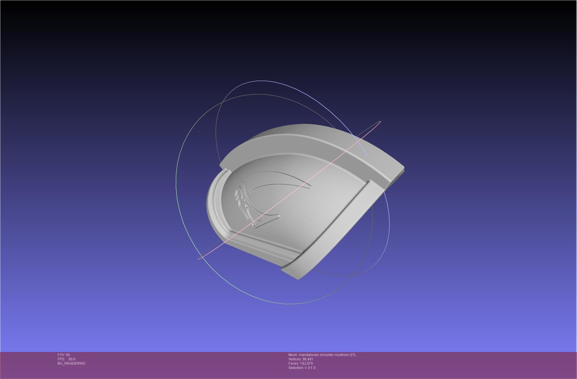 Mandalorian Beskar Shoulder Mudhorn Signet And Final Version 3D print model_22