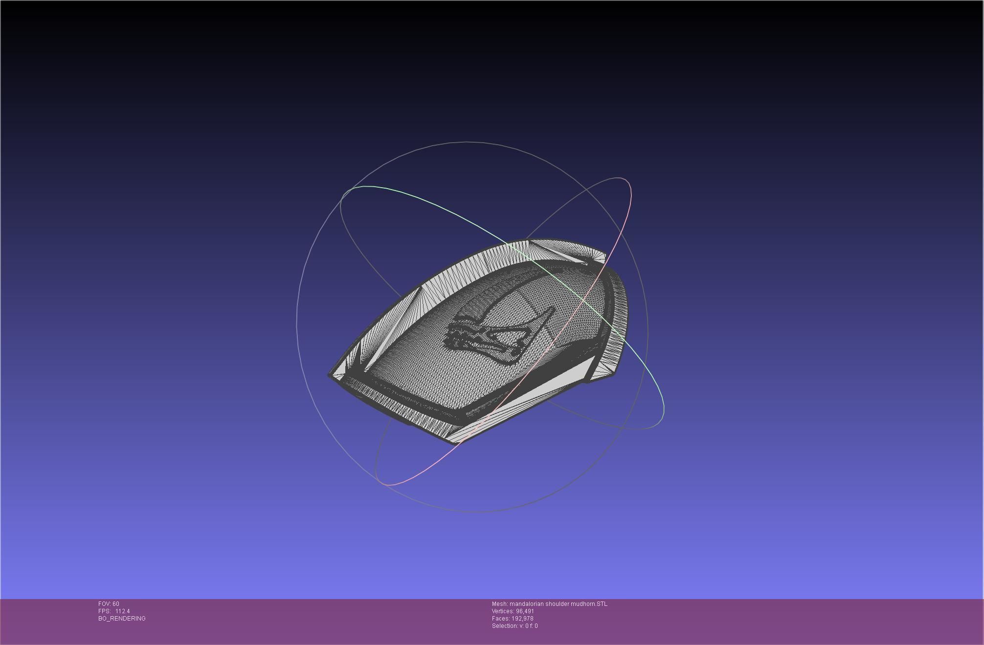 Mandalorian Beskar Shoulder Mudhorn Signet And Final Version 3D print model_128