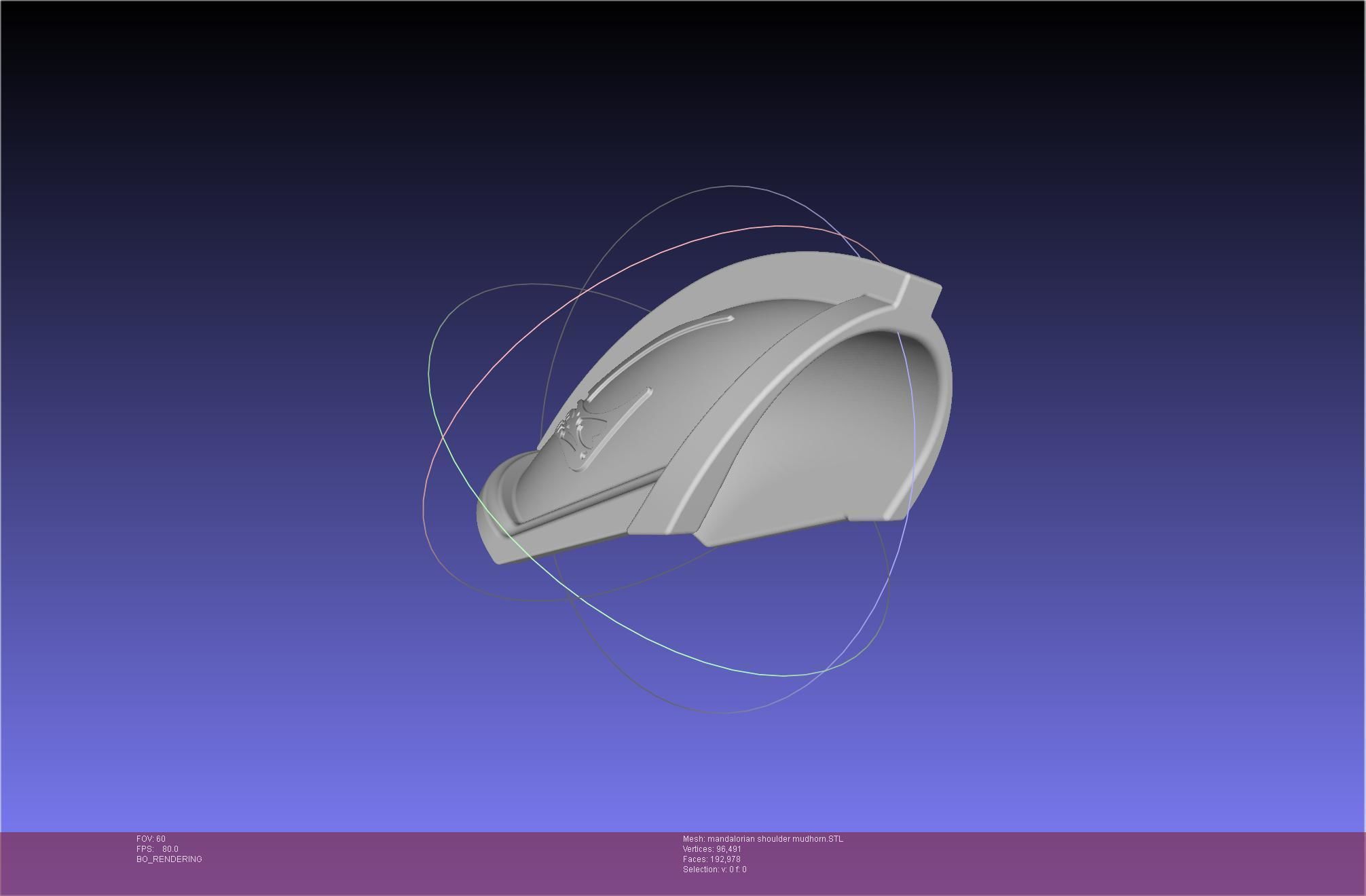 Mandalorian Beskar Shoulder Mudhorn Signet And Final Version 3D print model_23