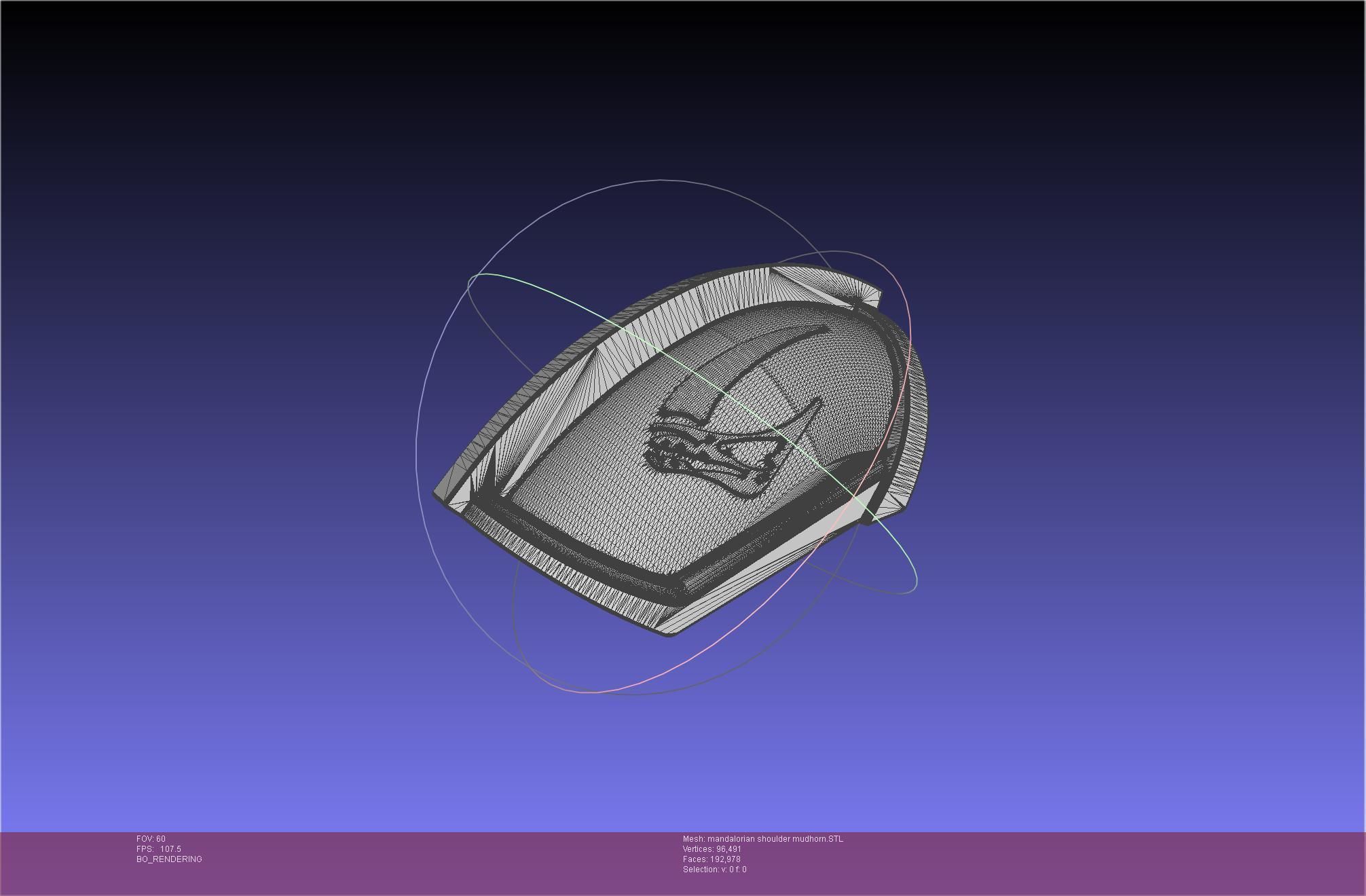 Mandalorian Beskar Shoulder Mudhorn Signet And Final Version 3D print model_45