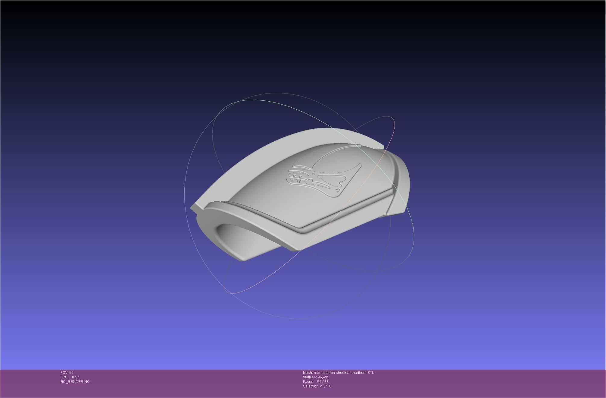Mandalorian Beskar Shoulder Mudhorn Signet And Final Version 3D print model_44