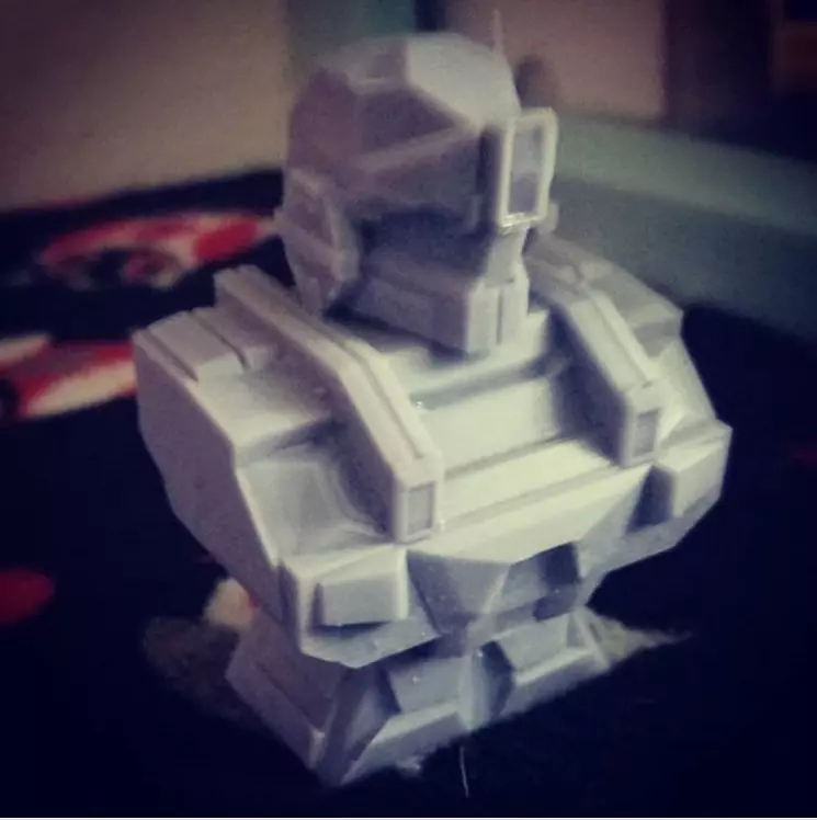 Gundam GM Sniper II Bust 3D print model_0