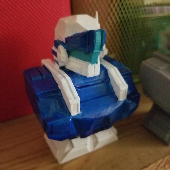 Gundam GM Sniper II Bust 3D print model_4