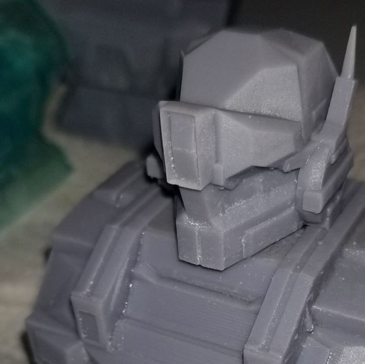 Gundam GM Sniper II Bust 3D print model_2