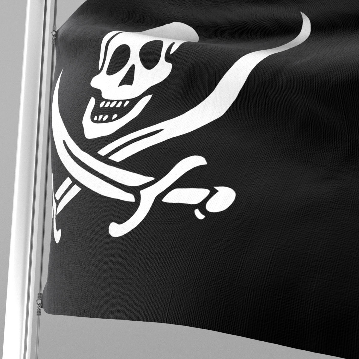 Pirate Flag 3D model_9