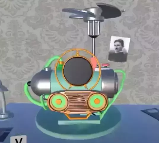 Memory Scanner from meet the Robinsons  Free low-poly 3D model